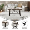 image:imageFlash Furniture Eli Farmhouse Trestle Coffee Table Rustic Solid Wood Coffee Table XFrame Design Living Room Bedroom Home Office 1975 H Rustic BrownDark Gray