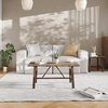 image:imageFlash Furniture Eli Farmhouse Trestle Coffee Table Rustic Solid Wood Coffee Table XFrame Design Living Room Bedroom Home Office 1975 H Rustic BrownRustic Brown