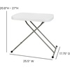 image:imageFlash Furniture Elon Folding Table  Granite White  Height Adjustable  30 Inch  TV Tray  Commercial Grade Laptop Table26