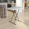 image:imageFlash Furniture Elon Folding Table  Granite White  Height Adjustable  30 Inch  TV Tray  Commercial Grade Laptop Table30