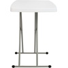 image:imageFlash Furniture Elon Folding Table  Granite White  Height Adjustable  30 Inch  TV Tray  Commercial Grade Laptop Table30