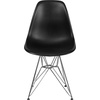 image:imageFlash Furniture Elon Series White Plastic Chair with Chrome BaseBlack