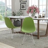 image:imageFlash Furniture Elon Series White Plastic Chair with Chrome BaseGreen