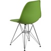 image:imageFlash Furniture Elon Series White Plastic Chair with Chrome BaseGreen