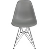 image:imageFlash Furniture Elon Series White Plastic Chair with Chrome BaseMoss Gray