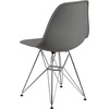 image:imageFlash Furniture Elon Series White Plastic Chair with Chrome BaseMoss Gray