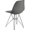 image:imageFlash Furniture Elon Series White Plastic Chair with Chrome BaseMoss Gray