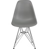 image:imageFlash Furniture Elon Series White Plastic Chair with Chrome BaseMoss Gray