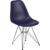 image:imageFlash Furniture Elon Series White Plastic Chair with Chrome BaseNavy