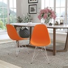 image:imageFlash Furniture Elon Series White Plastic Chair with Chrome BaseOrange
