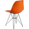 image:imageFlash Furniture Elon Series White Plastic Chair with Chrome BaseOrange