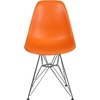 image:imageFlash Furniture Elon Series White Plastic Chair with Chrome BaseOrange