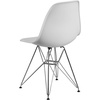 image:imageFlash Furniture Elon Series White Plastic Chair with Chrome BaseWhite