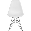 image:imageFlash Furniture Elon Series White Plastic Chair with Chrome BaseWhite