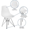 image:imageFlash Furniture Elon Series White Plastic Chair with Chrome BaseWhite