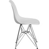 image:imageFlash Furniture Elon Series White Plastic Chair with Chrome BaseWhite
