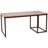 image:imageFlash Furniture Emerson 2 Piece Nesting Coffee Table Set  Engineered Wood Top in Walnut Finish  Black Sled Base Steel Frames  Storage Drawer