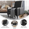 image:imageFlash Furniture Ezra Pushback Recliner  MidCentury Modern Cream Fabric Upholstery  Button Tufted Back  Residential amp Commercial UseBlack