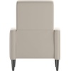 image:imageFlash Furniture Ezra Pushback Recliner  MidCentury Modern Cream Fabric Upholstery  Button Tufted Back  Residential amp Commercial UseCream