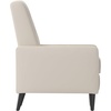 image:imageFlash Furniture Ezra Pushback Recliner  MidCentury Modern Cream Fabric Upholstery  Button Tufted Back  Residential amp Commercial UseCream