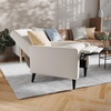 image:imageFlash Furniture Ezra Pushback Recliner  MidCentury Modern Cream Fabric Upholstery  Button Tufted Back  Residential amp Commercial UseCream