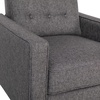 image:imageFlash Furniture Ezra Pushback Recliner  MidCentury Modern Cream Fabric Upholstery  Button Tufted Back  Residential amp Commercial UseGrey