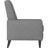 image:imageFlash Furniture Ezra Pushback Recliner  MidCentury Modern Cream Fabric Upholstery  Button Tufted Back  Residential amp Commercial UseLight Gray