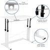 image:imageFlash Furniture Fairway Height Adjustable 27253575H Sit to Stand Home Office Desk  White