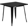 image:imageFlash Furniture Felix Commercial Grade 315 Square Blue Metal IndoorOutdoor TableOrange