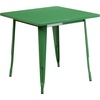 image:imageFlash Furniture Felix Commercial Grade 315 Square Blue Metal IndoorOutdoor TableOrange