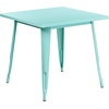 image:imageFlash Furniture Felix Commercial Grade 315 Square Blue Metal IndoorOutdoor TableOrange