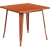 image:imageFlash Furniture Felix Commercial Grade 315 Square Blue Metal IndoorOutdoor TableOrange