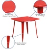 image:imageFlash Furniture Felix Commercial Grade 315 Square Blue Metal IndoorOutdoor TableRed