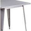 image:imageFlash Furniture Felix Commercial Grade 315 Square Blue Metal IndoorOutdoor TableSilver