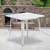 image:imageFlash Furniture Felix Commercial Grade 315 Square Blue Metal IndoorOutdoor TableWhite