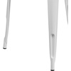 image:imageFlash Furniture Felix Commercial Grade 315 Square Blue Metal IndoorOutdoor TableWhite