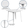 image:imageFlash Furniture Felix Commercial Grade 315 Square Blue Metal IndoorOutdoor TableWhite