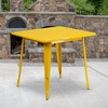 image:imageFlash Furniture Felix Commercial Grade 315 Square Blue Metal IndoorOutdoor TableYellow