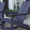 image:imageFlash Furniture Finn Modern Commercial Grade Poly Resin Wood Adirondack Rocking Chair  All Weather Sea Foam Polystyrene  Dual Slat Back  Stainless Steel HardwareNavy