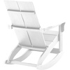 image:imageFlash Furniture Finn Modern Commercial Grade Poly Resin Wood Adirondack Rocking Chair  All Weather Sea Foam Polystyrene  Dual Slat Back  Stainless Steel HardwareWhite