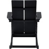 image:imageFlash Furniture Finn Modern Commercial Grade Poly Resin Wood Adirondack Rocking Chair  All Weather Sea Foam Polystyrene  Dual Slat Back  Stainless Steel HardwareBlack