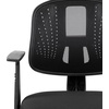 image:imageFlash Furniture Flash Fundamentals MidBack Black Mesh Swivel Task Office Chair with Pivot Back and ArmsBlack
