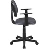 image:imageFlash Furniture Flash Fundamentals MidBack Black Mesh Swivel Task Office Chair with Pivot Back and ArmsGrey