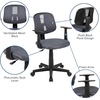 image:imageFlash Furniture Flash Fundamentals MidBack Black Mesh Swivel Task Office Chair with Pivot Back and ArmsGrey