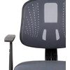 image:imageFlash Furniture Flash Fundamentals MidBack Black Mesh Swivel Task Office Chair with Pivot Back and ArmsGrey