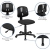image:imageFlash Furniture Flash Fundamentals MidBack Swivel Task Office Chair with Pivot Back HeightAdjustable Ergonomic Mesh Office Desk Chair BlackBlack