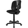 image:imageFlash Furniture Flash Fundamentals MidBack Swivel Task Office Chair with Pivot Back HeightAdjustable Ergonomic Mesh Office Desk Chair BlackBlack