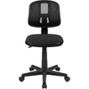 image:imageFlash Furniture Flash Fundamentals MidBack Swivel Task Office Chair with Pivot Back HeightAdjustable Ergonomic Mesh Office Desk Chair BlackBlack