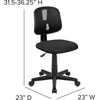 image:imageFlash Furniture Flash Fundamentals MidBack Swivel Task Office Chair with Pivot Back HeightAdjustable Ergonomic Mesh Office Desk Chair BlackBlack