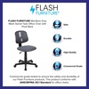 image:imageFlash Furniture Flash Fundamentals MidBack Swivel Task Office Chair with Pivot Back HeightAdjustable Ergonomic Mesh Office Desk Chair BlackGrey